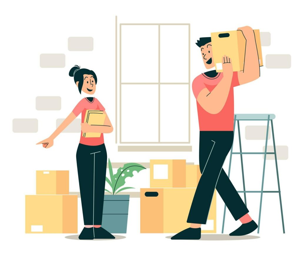 ddéménagement, livraison, stockage freepik.com